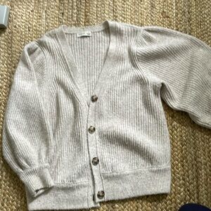 Gentle fawn button down cardigan in beige